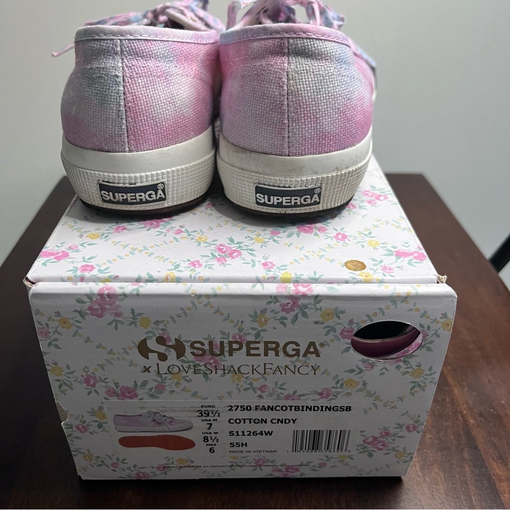 LoveShackFancy x Superga Pink Sneakers